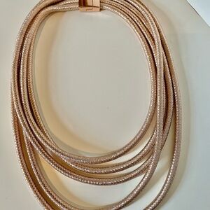 NEW RoseGold Multi-Strand Rope Necklace